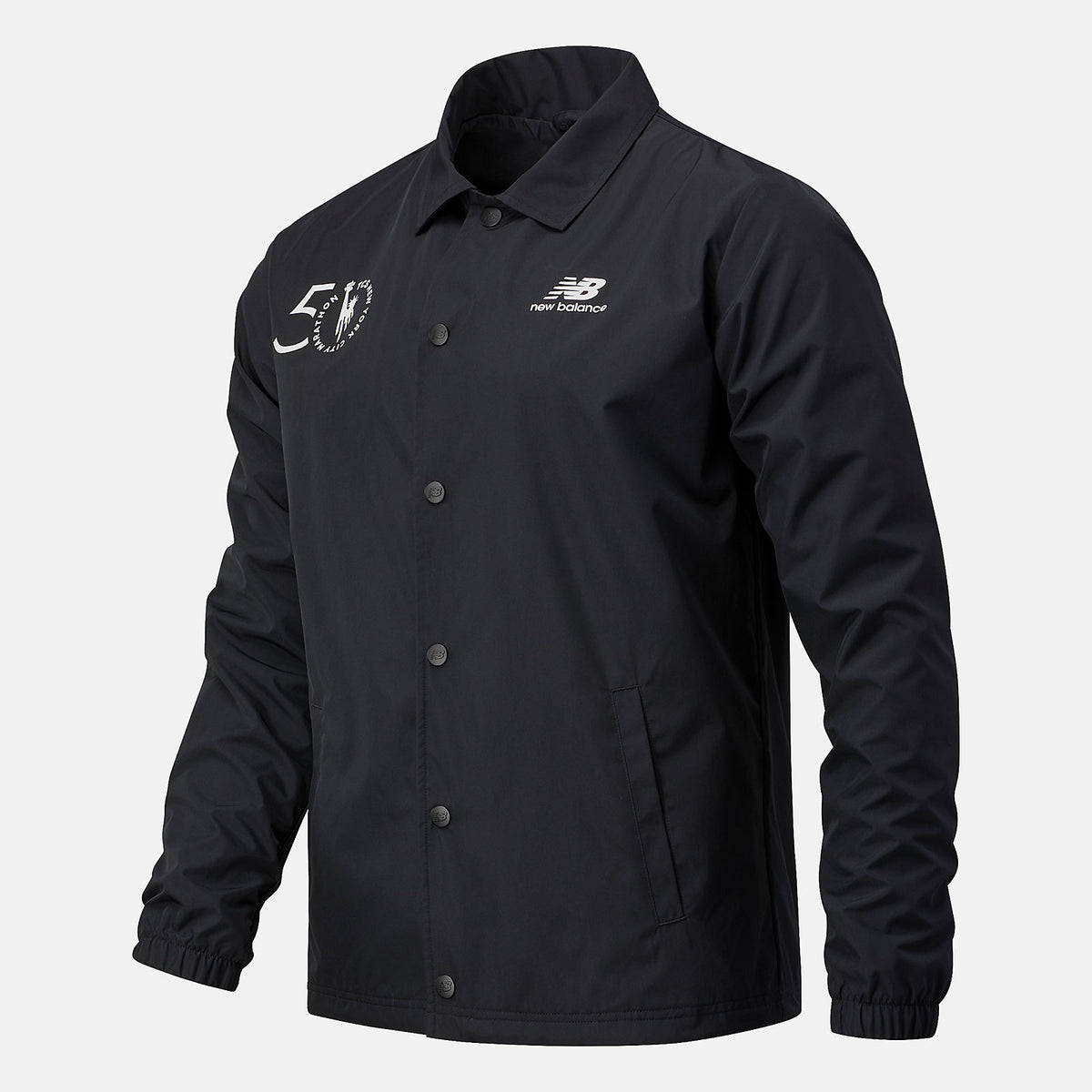 Black NYC Marathon Classic Coaches Jacket | New Balance Clothing