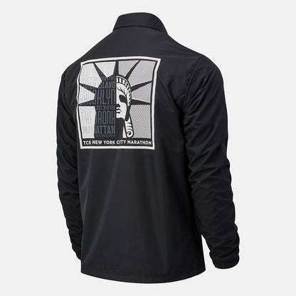 Black NYC Marathon Classic Coaches Jacket | New Balance Clothing
