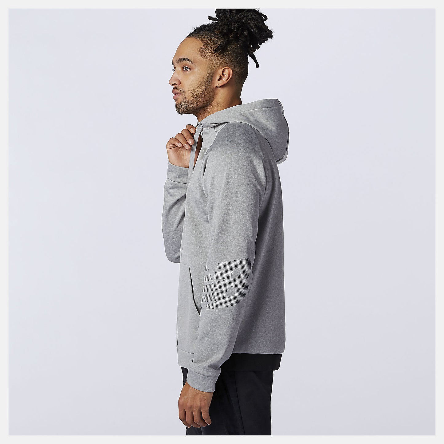 Athletic Grey Tenacity Fleece Full Zip Hoodie | New Balance Clothing