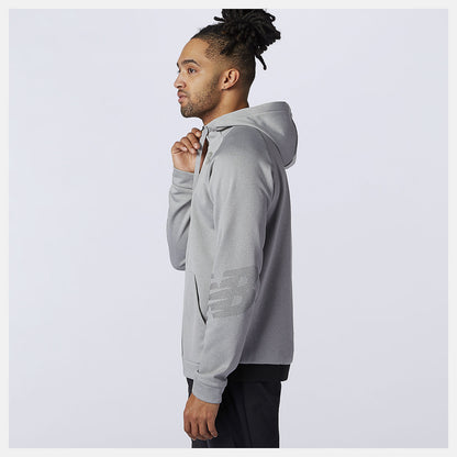 Athletic Grey Tenacity Fleece Full Zip Hoodie | New Balance Clothing