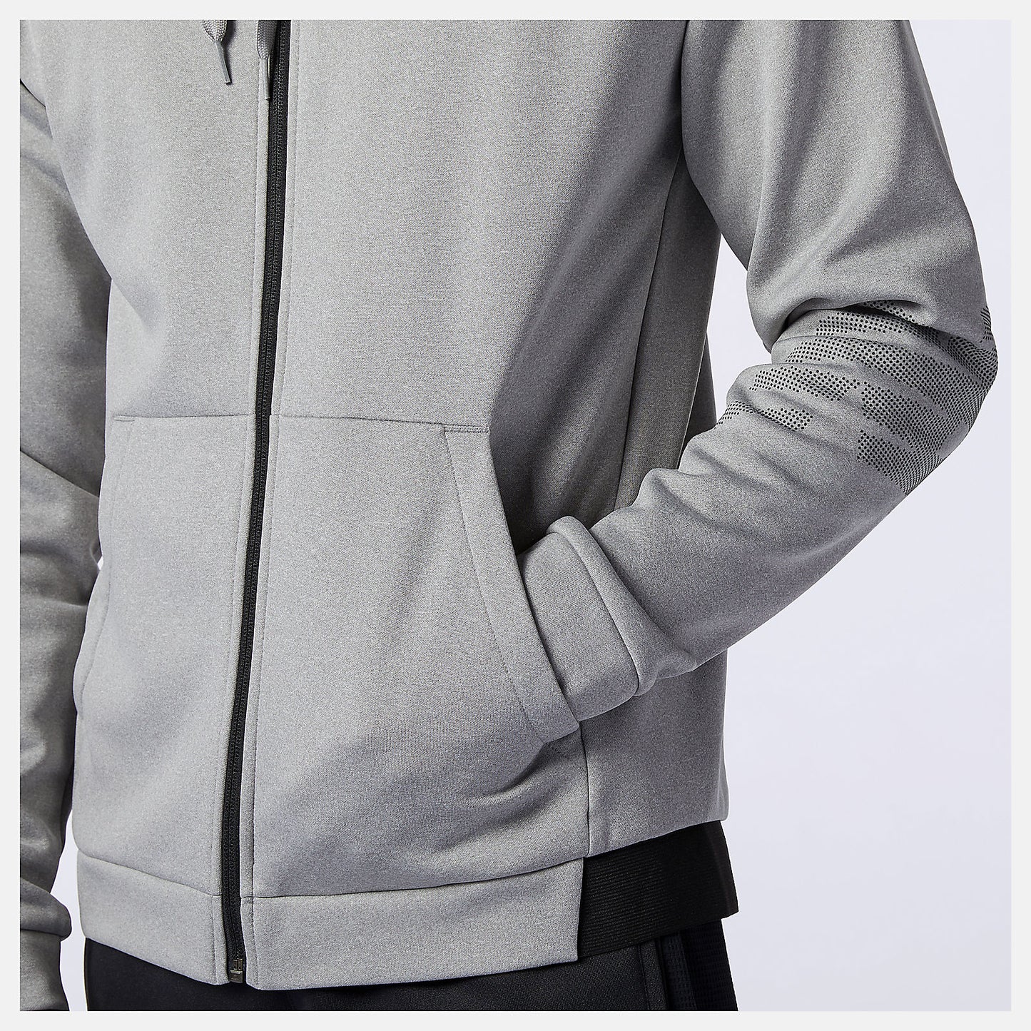 Athletic Grey Tenacity Fleece Full Zip Hoodie | New Balance Clothing