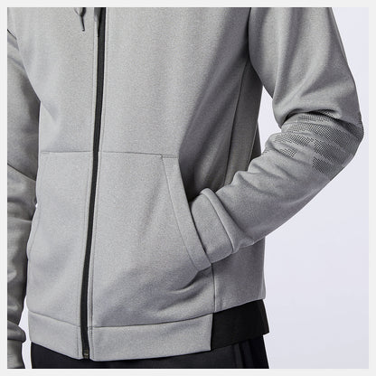 Athletic Grey Tenacity Fleece Full Zip Hoodie | New Balance Clothing