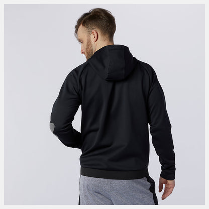 Black Tenacity Fleece Full Zip Hoodie | New Balance Clothing