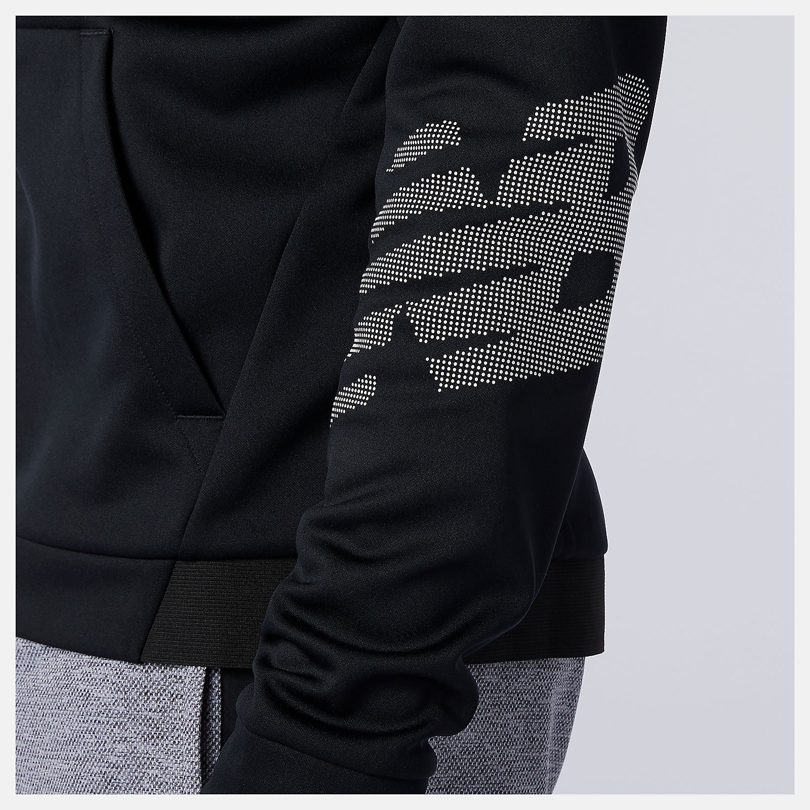 Black Tenacity Fleece Full Zip Hoodie | New Balance Clothing