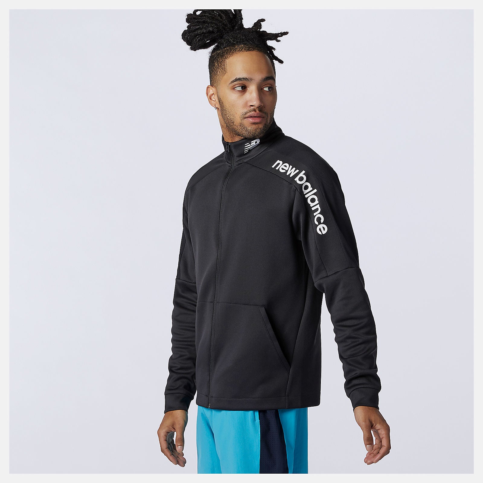 Black Tenacity Knit Jacket | New Balance Clothing