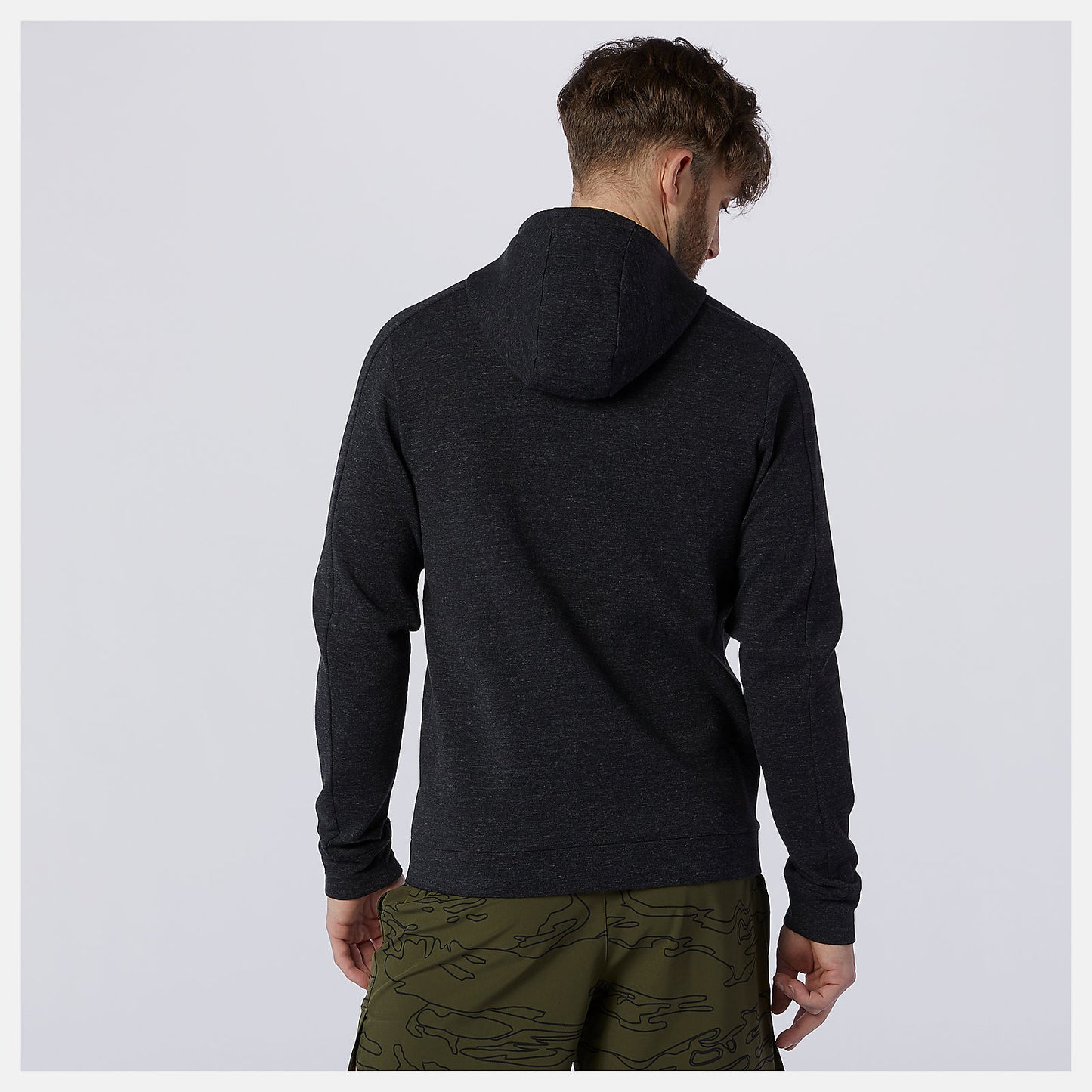 Black Heather Fortitech Fleece Full Zip | New Balance Clothing