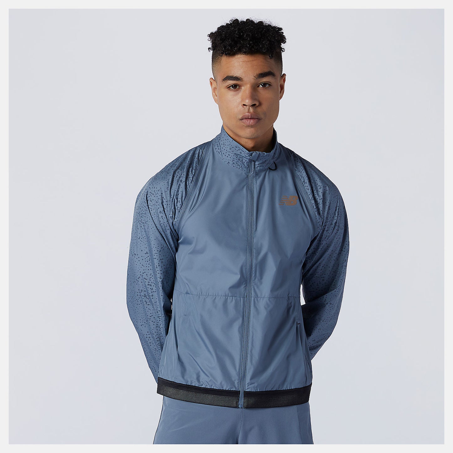 Ocean Grey PMV Portable Jacket | New Balance Clothing