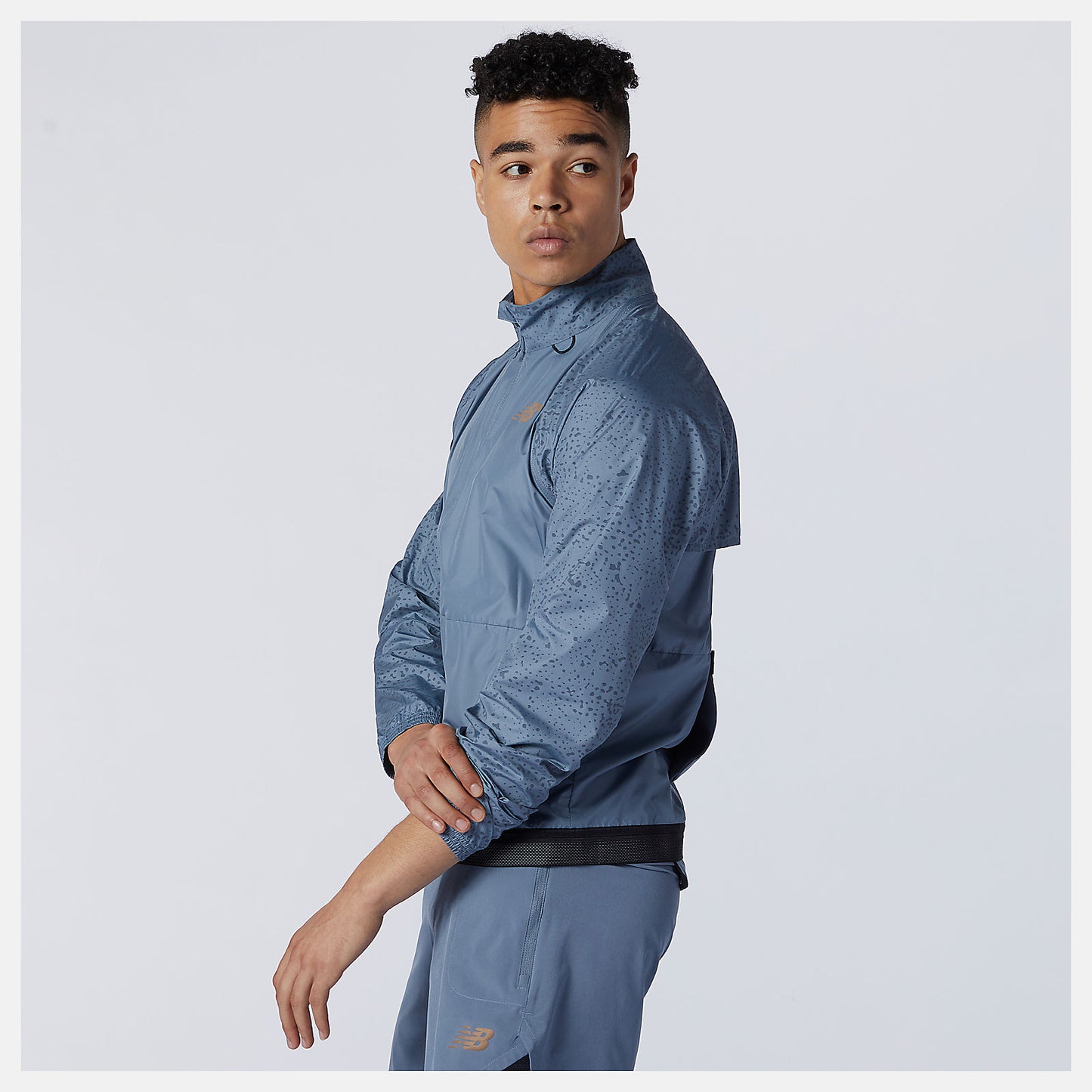 Ocean Grey PMV Portable Jacket | New Balance Clothing