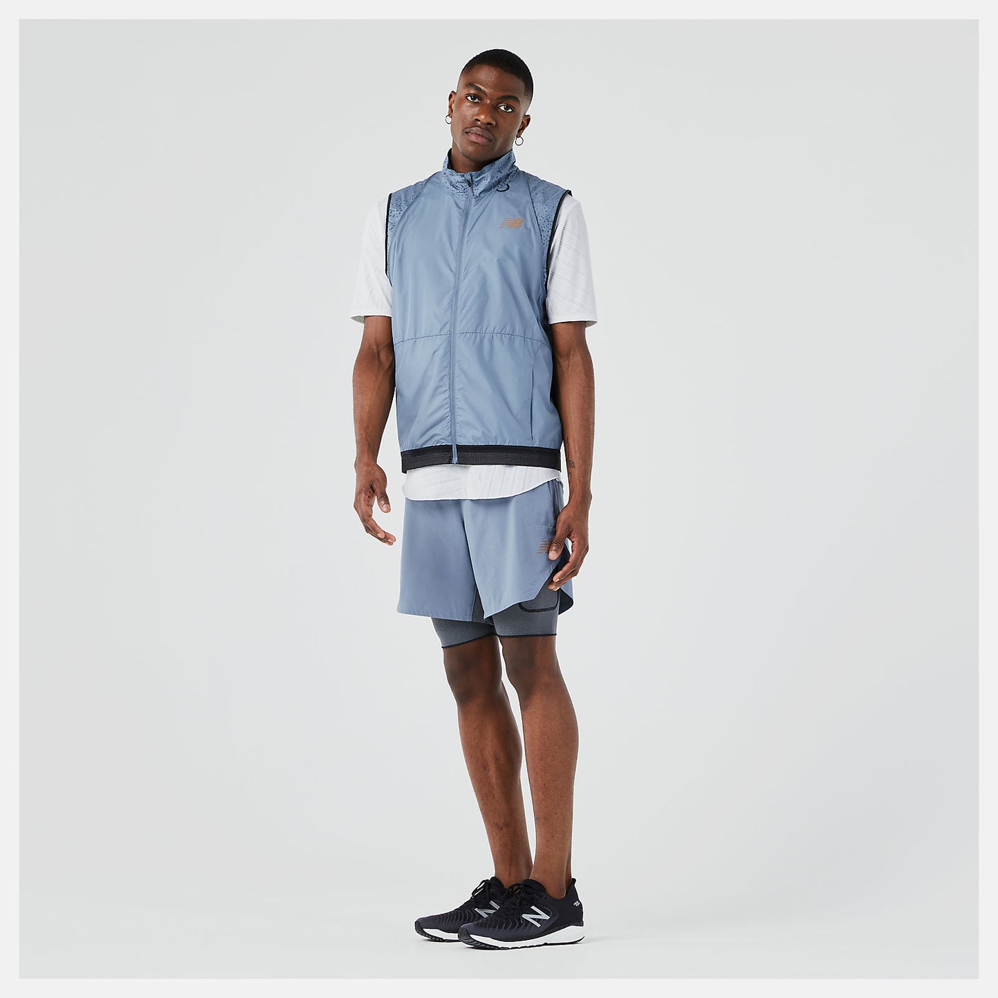 Ocean Grey PMV Portable Jacket | New Balance Clothing