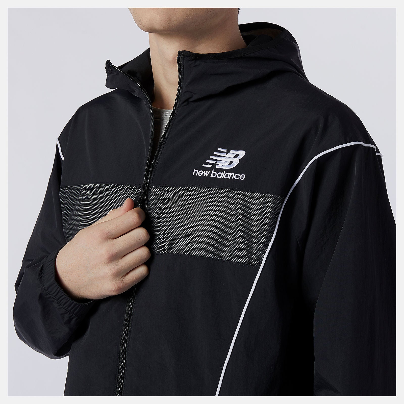 Black NB Athletics Windbreaker | New Balance Clothing