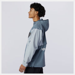 Grey NB Athletics Windbreaker | New Balance Clothing