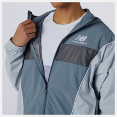 Grey NB Athletics Windbreaker | New Balance Clothing