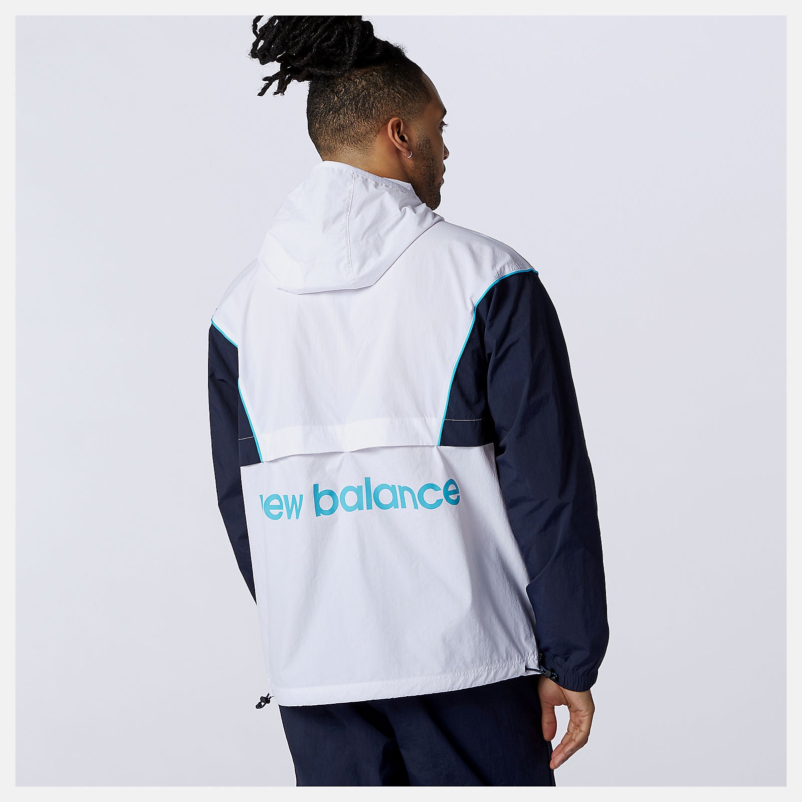 White NB Athletics Windbreaker | New Balance Clothing