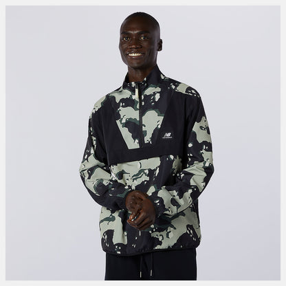Black/Magnet NB Essentials Camo Anorak | New Balance Clothing