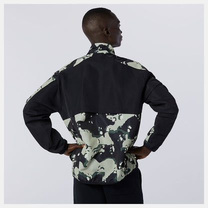 Black/Magnet NB Essentials Camo Anorak | New Balance Clothing