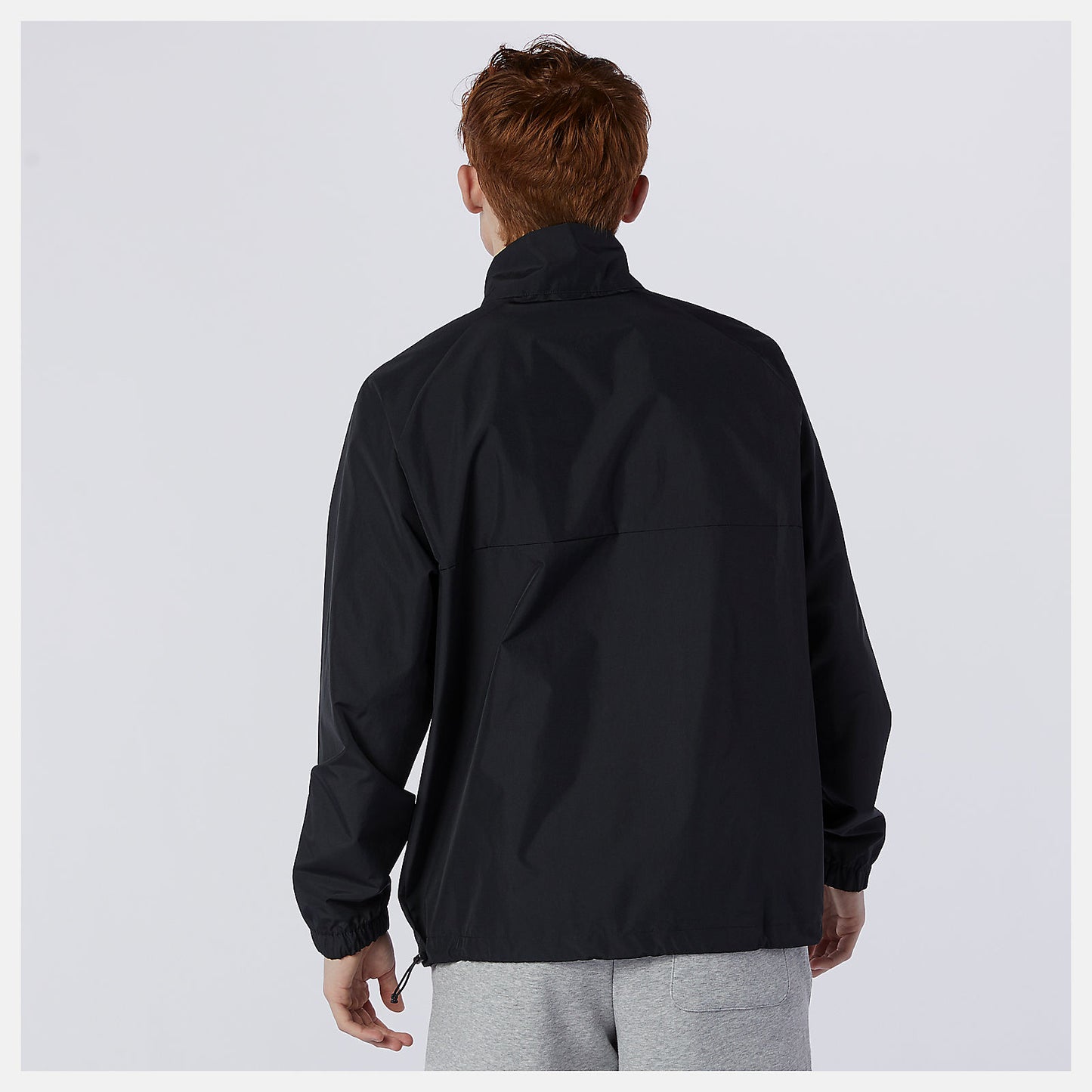 Black NB Essential Anorak | New Balance Clothing