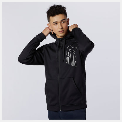 Black Tenacity Performance Fleece Full Zip | New Balance Clothing