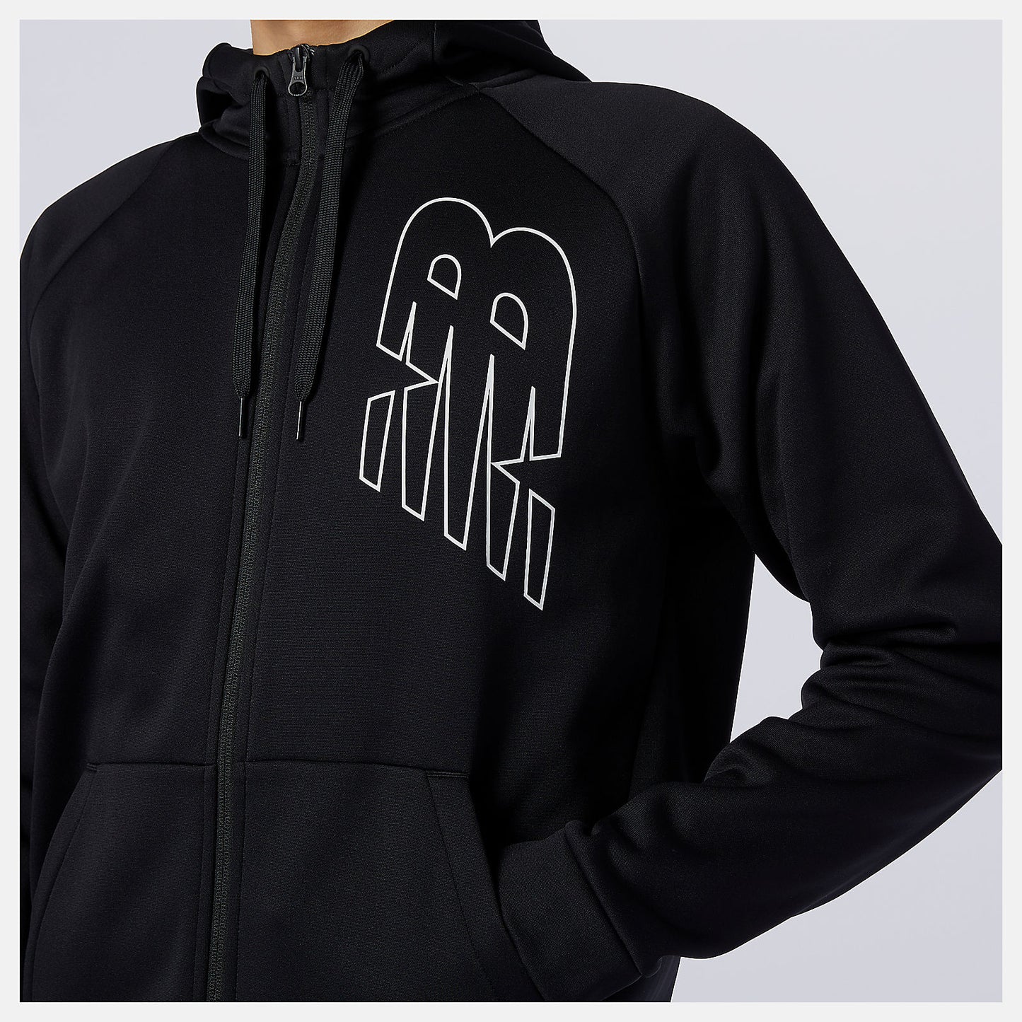 Black Tenacity Performance Fleece Full Zip | New Balance Clothing