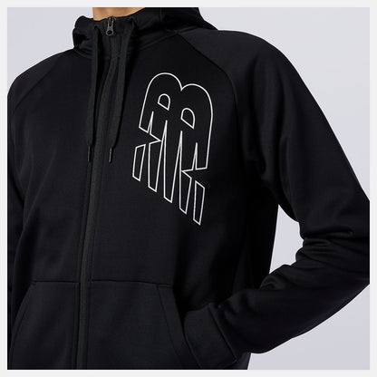Black Tenacity Performance Fleece Full Zip | New Balance Clothing