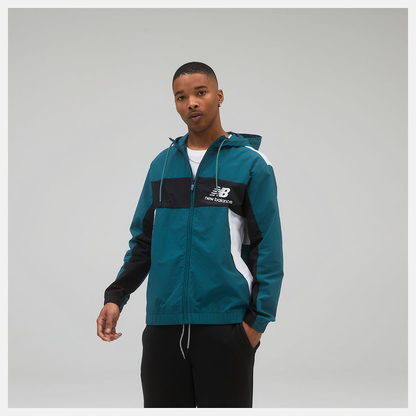 Teal NB Athletics Higher Learning Windbreaker | New Balance Clothing