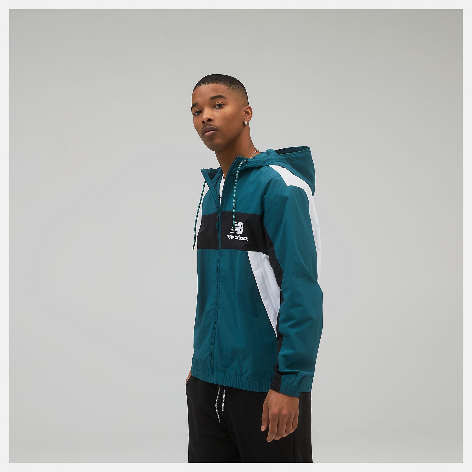 Teal NB Athletics Higher Learning Windbreaker | New Balance Clothing