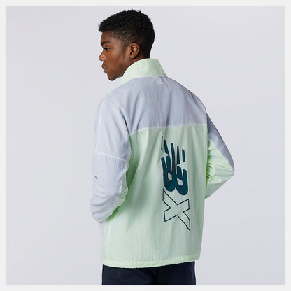 Bleached Lime Glo NB Essentials NBX Jacket | New Balance Clothing