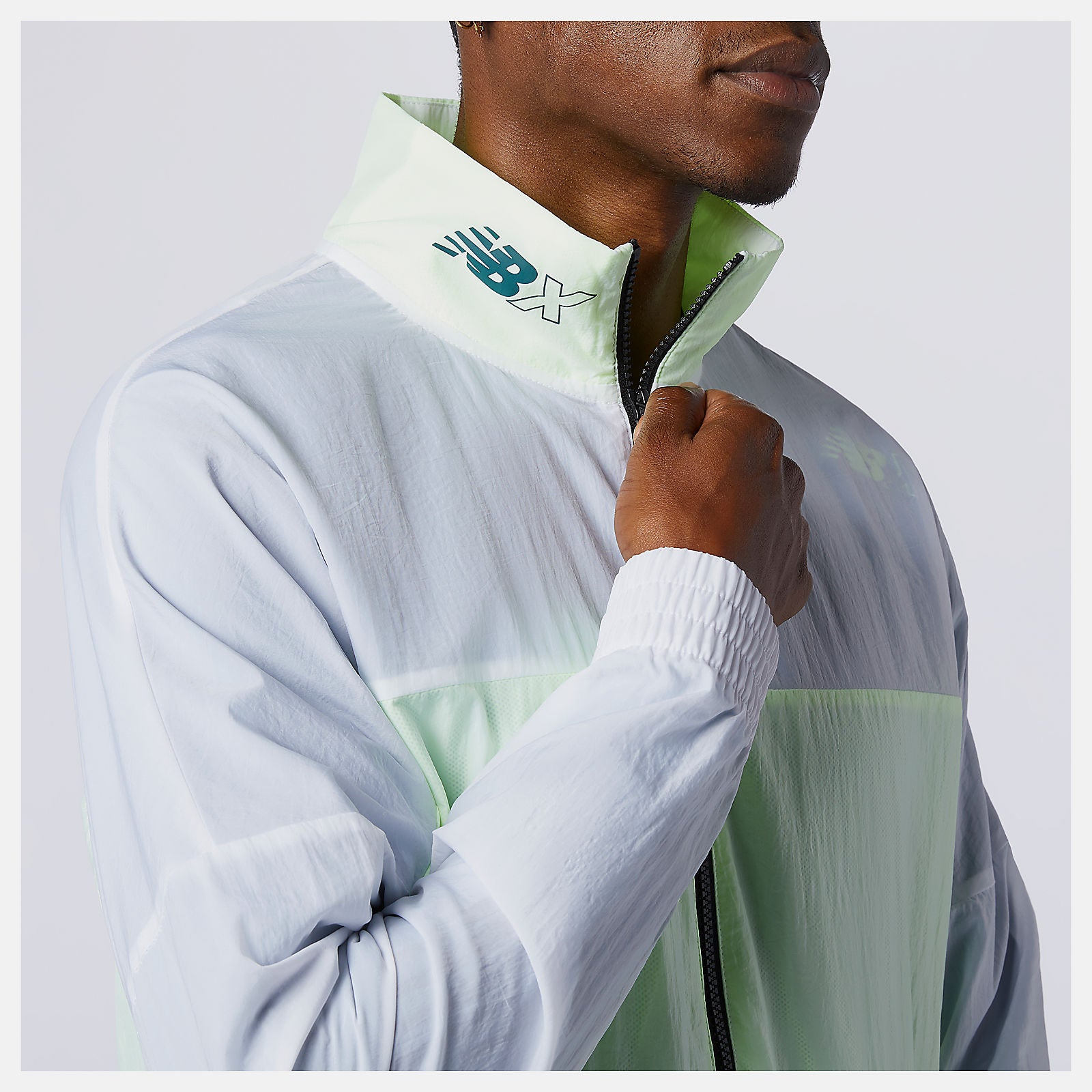 Bleached Lime Glo NB Essentials NBX Jacket | New Balance Clothing