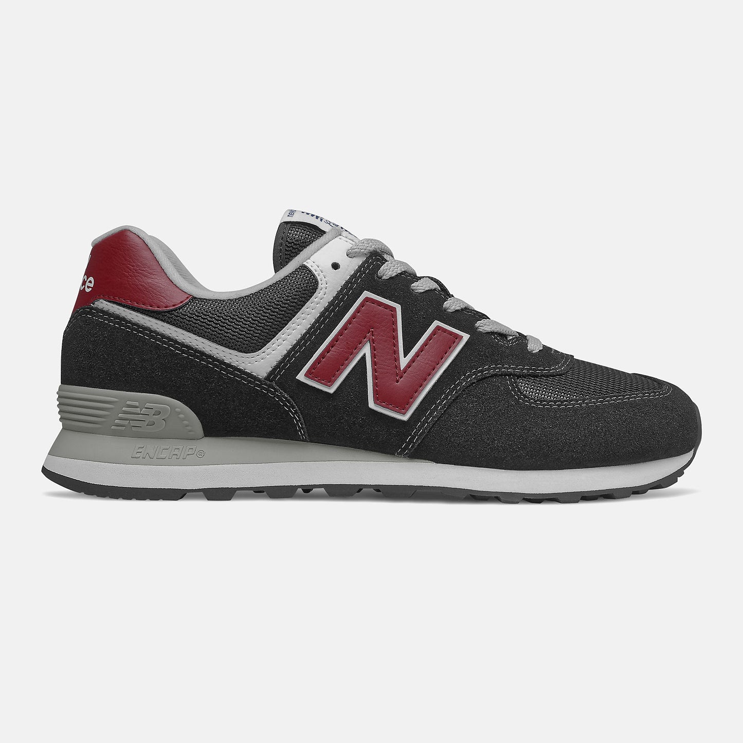 Black/NB Scarlet 574 | New Balance Shoes