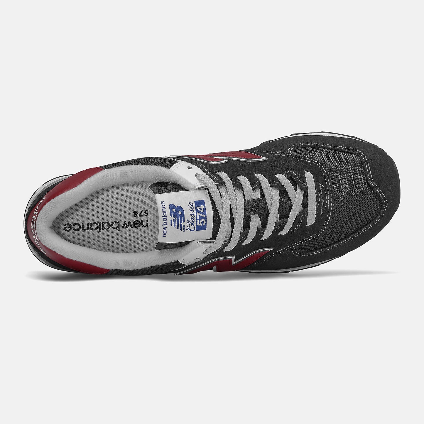 Black/NB Scarlet 574 | New Balance Shoes
