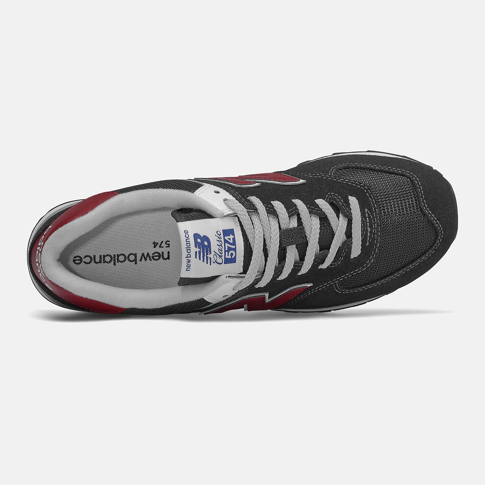 Black/NB Scarlet 574 | New Balance Shoes