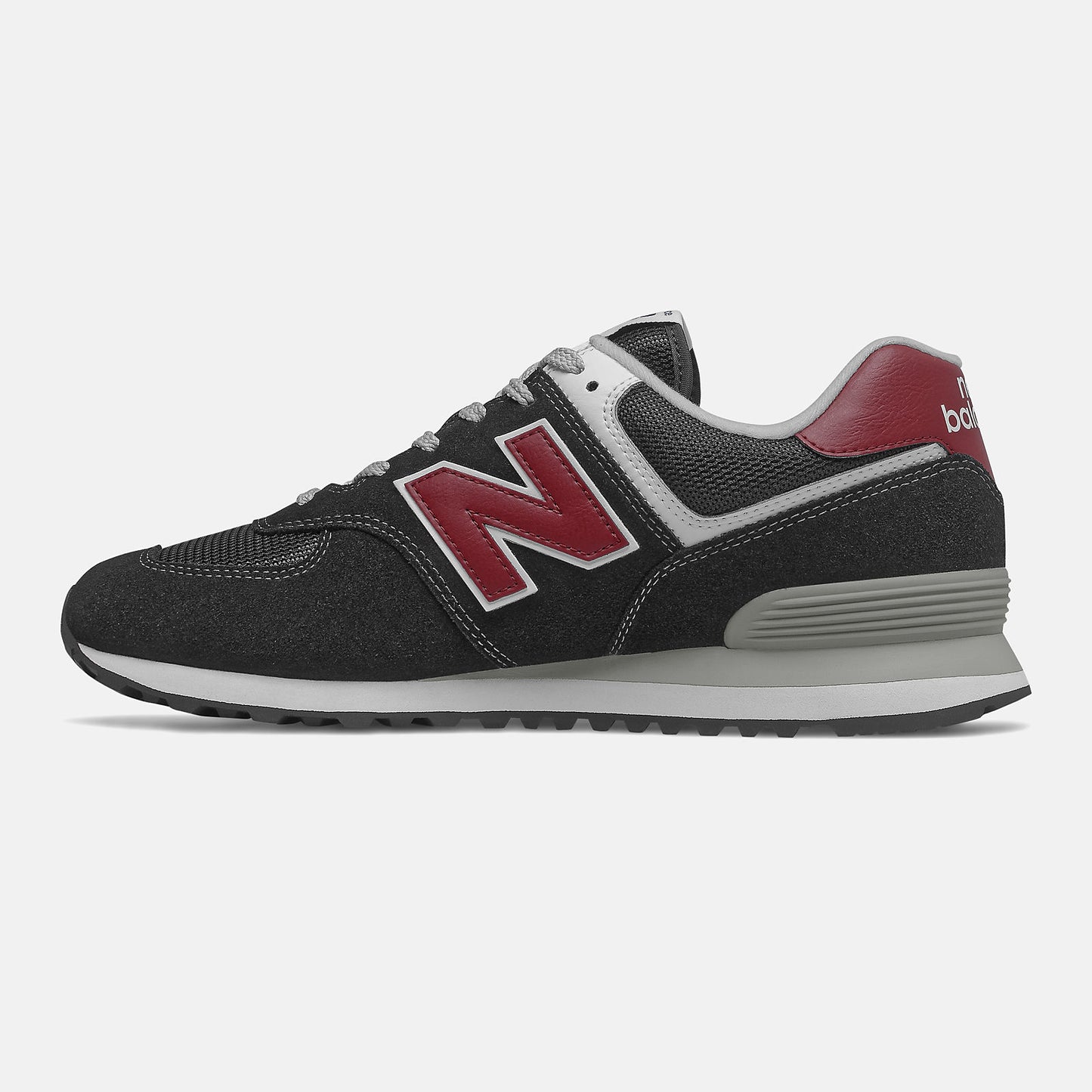 Black/NB Scarlet 574 | New Balance Shoes