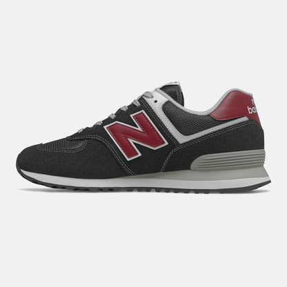 Black/NB Scarlet 574 | New Balance Shoes