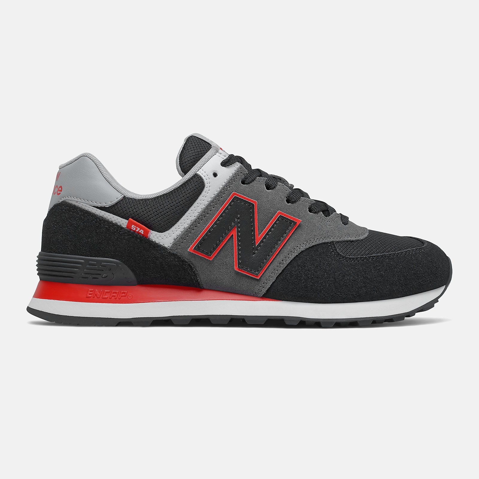 Black/Velocity Red 574 | New Balance Shoes
