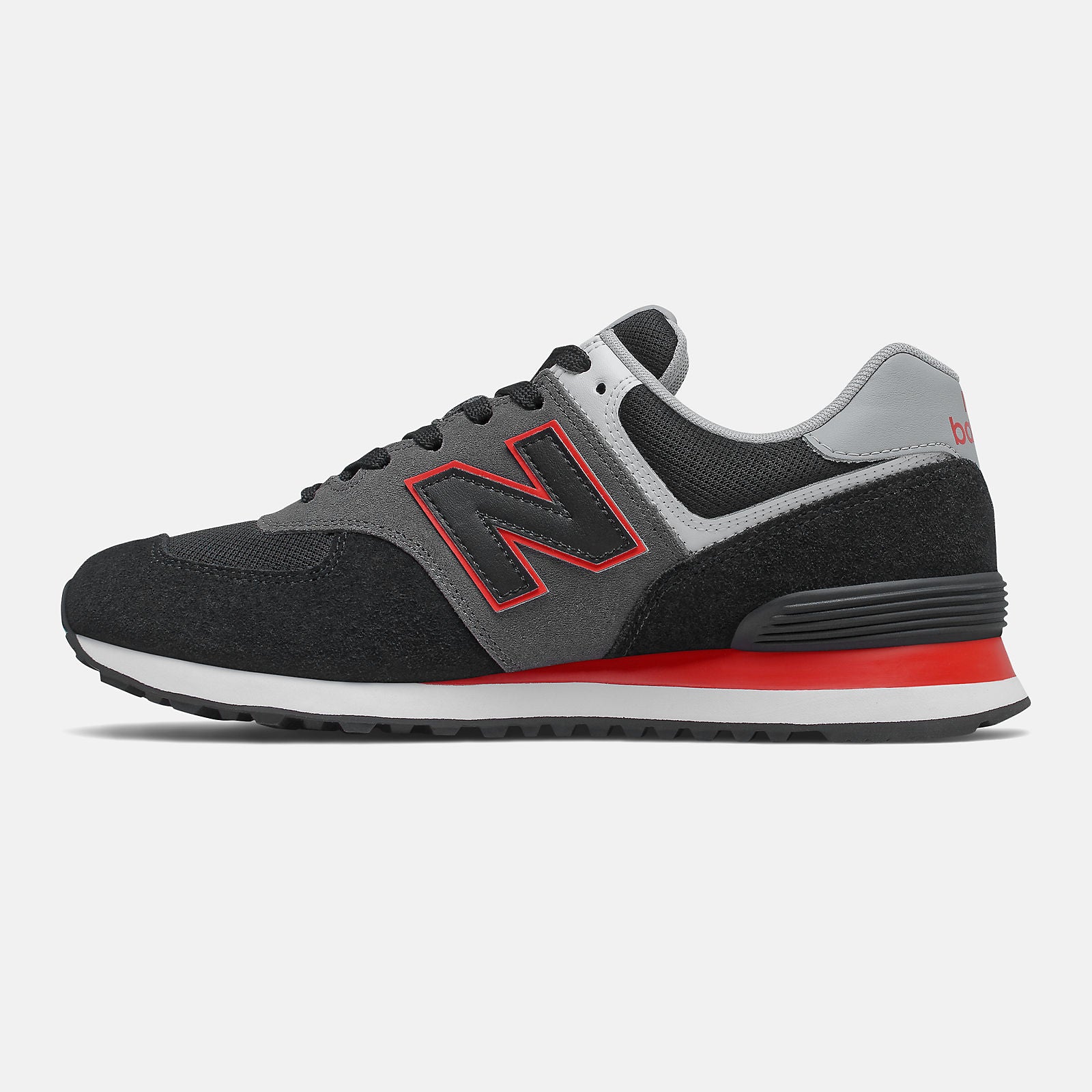 Black/Velocity Red 574 | New Balance Shoes