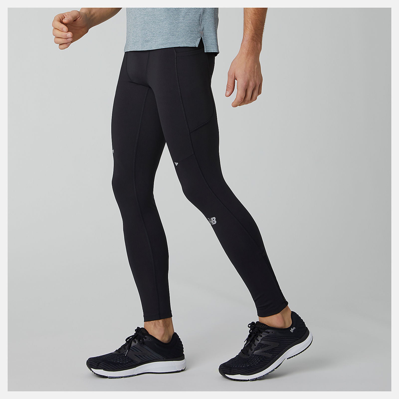 Black Impact Run Tight | New Balance Clothing