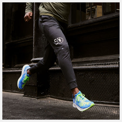 Black Heather NYC Marathon Q Speed Run Pant | New Balance Clothing