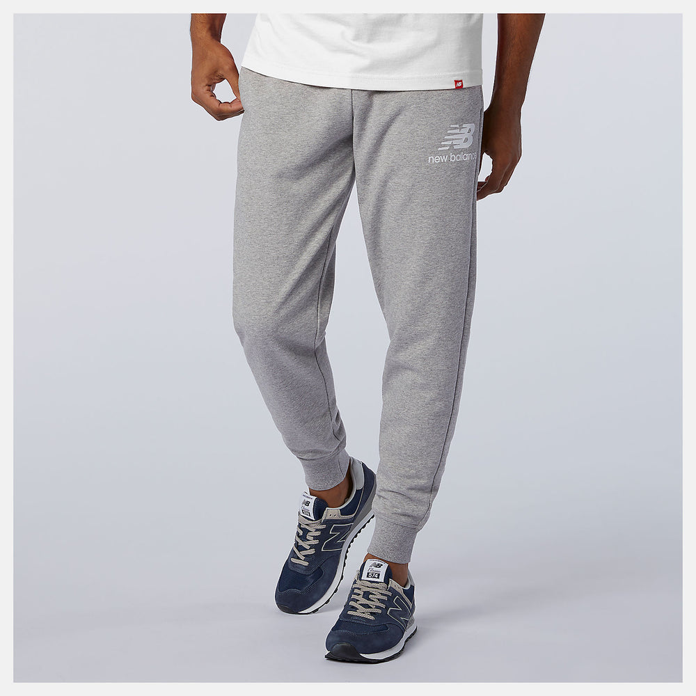 Athletic Grey Essentials Stacked Logo Sweatpant | New Balance Clothing