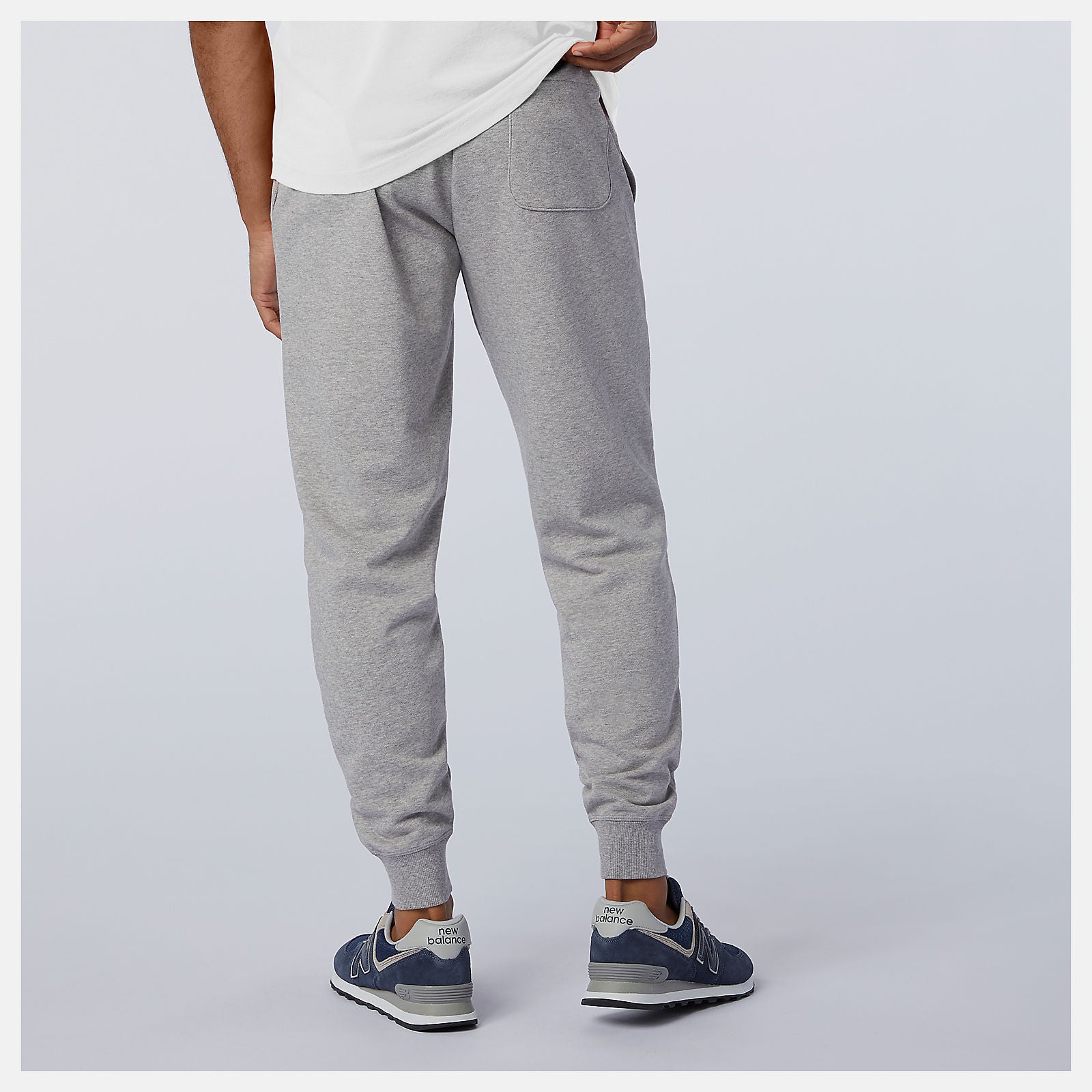 Athletic Grey Essentials Stacked Logo Sweatpant | New Balance Clothing