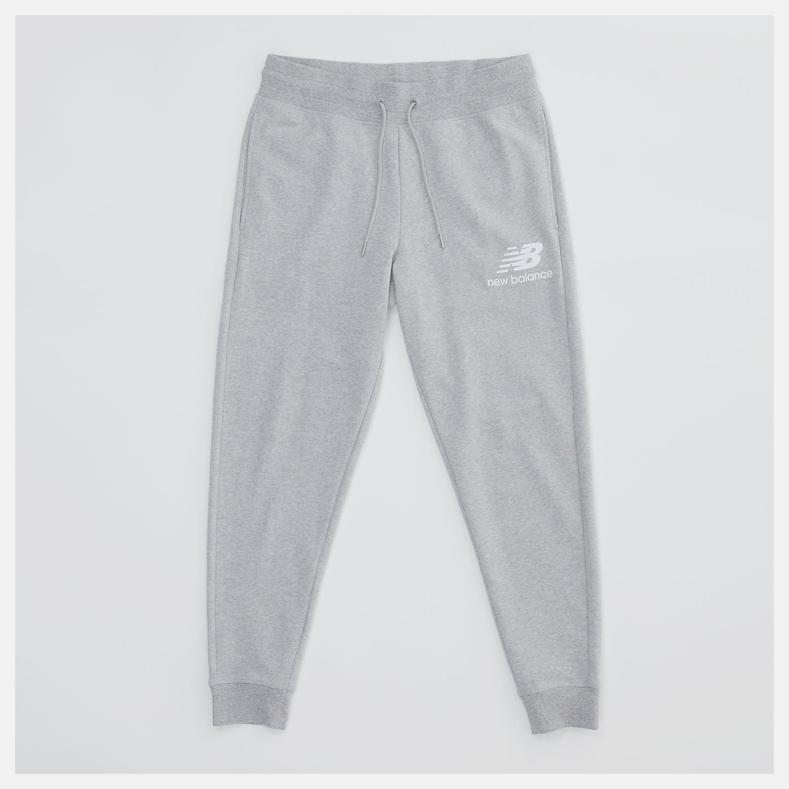 Athletic Grey Essentials Stacked Logo Sweatpant | New Balance Clothing