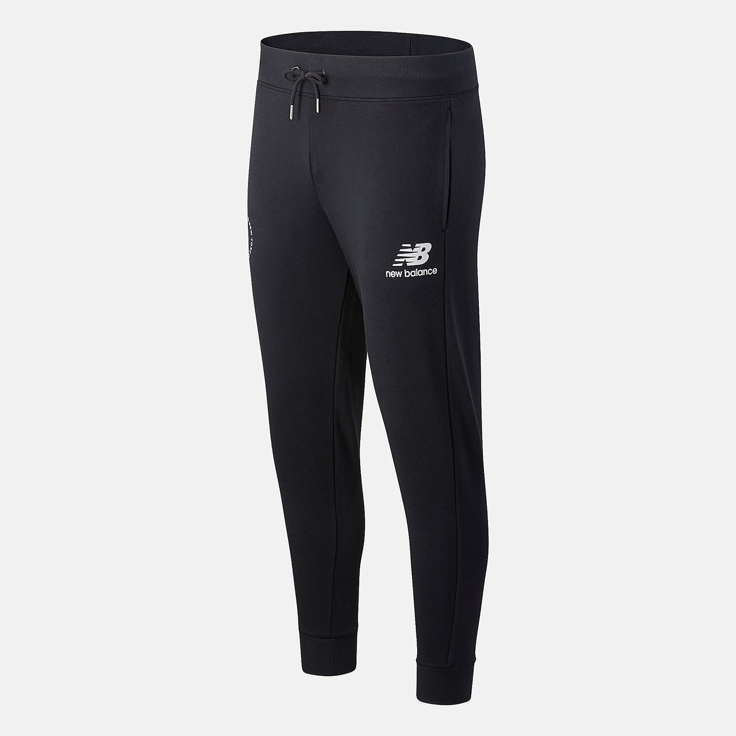 Black NYC Marathon Essentials Stacked Logo Sweatpant | New Balance Clothing