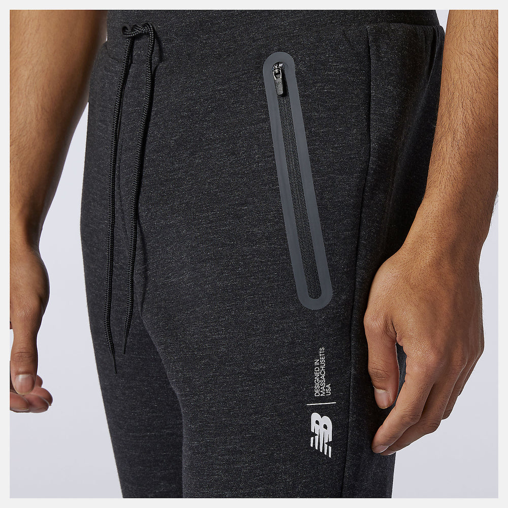 Black Heather Fortitech Fleece Pant | New Balance Clothing