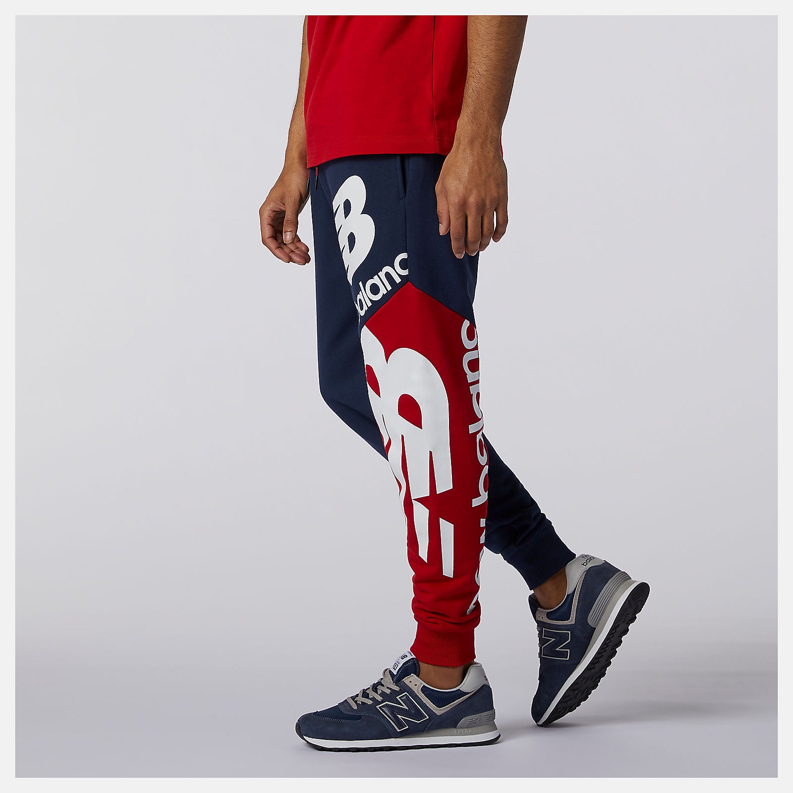 Team Red Inline NB Athletics Splice Pant | New Balance Clothing