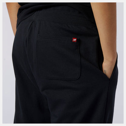 Black NB Essentials Embroidered Pant | New Balance Clothing