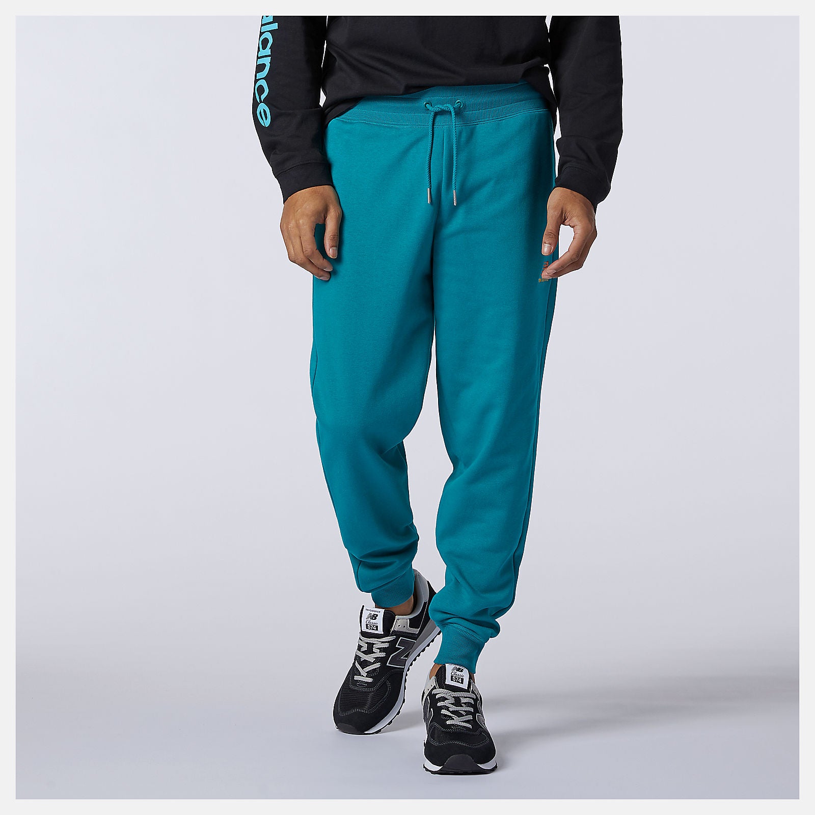 Team Teal NB Essentials Embroidered Pant | New Balance Clothing