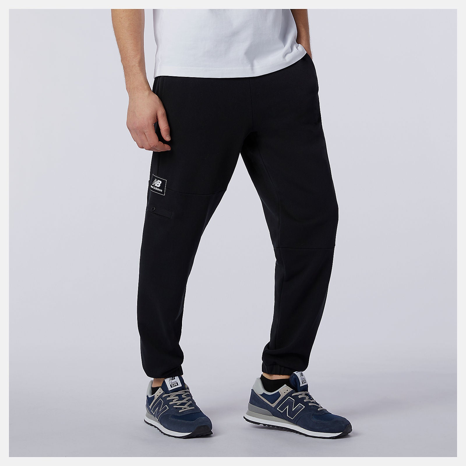 Black NB Athletics Higher Learning Fleece Pant | New Balance Clothing