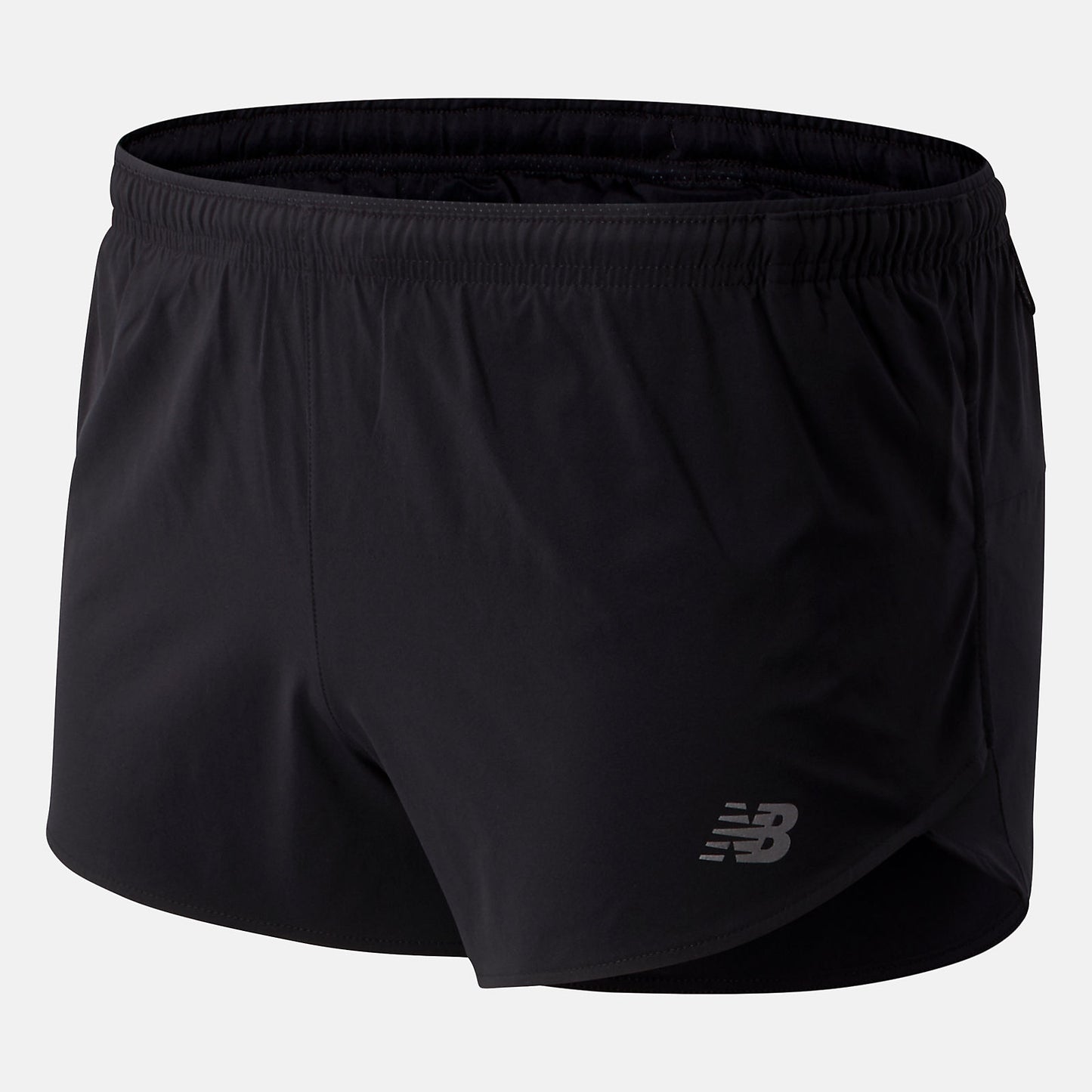 Black Impact Run 3 Inch Split Short | New Balance Clothing