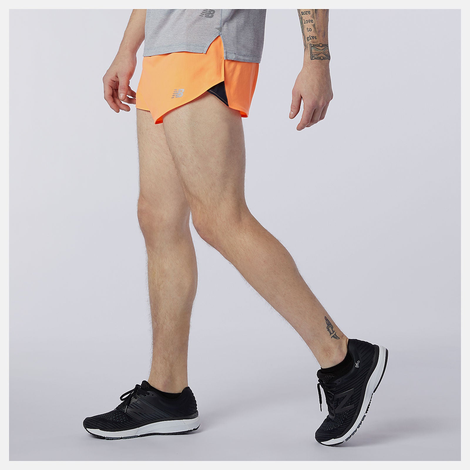 Citrus Punch Impact Run 3 Inch Split Short | New Balance Clothing