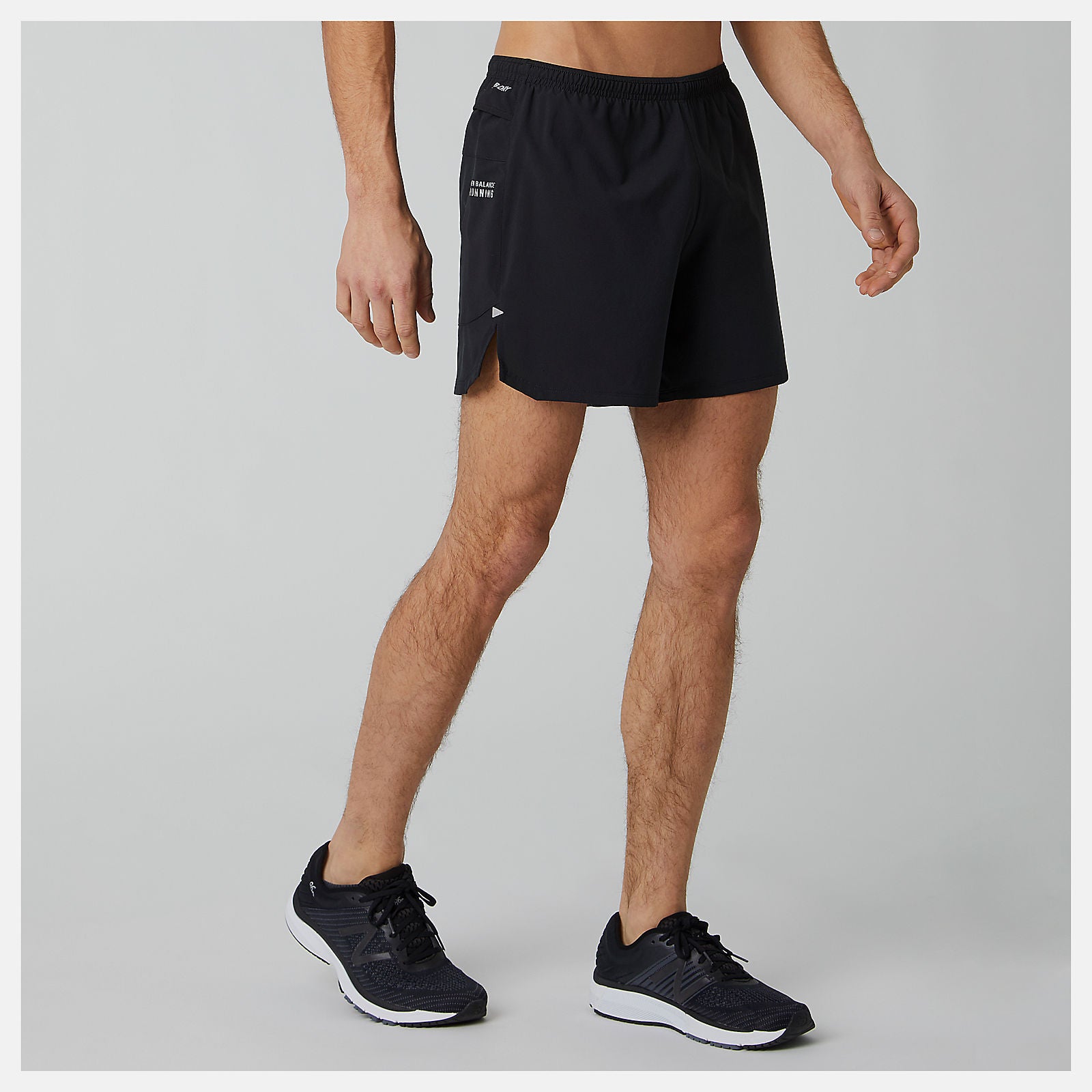 Black Impact Run 5 Inch Short | New Balance Clothing