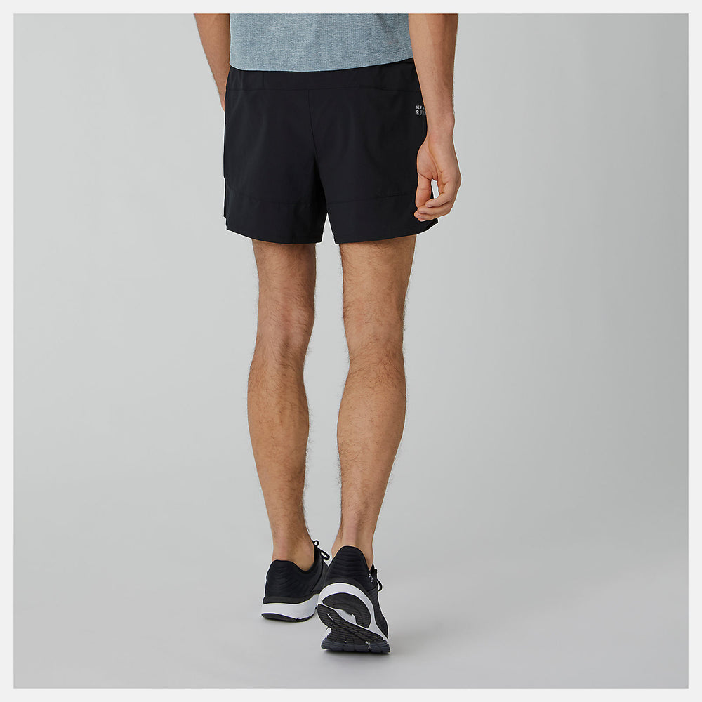 Black Impact Run 5 Inch Short | New Balance Clothing
