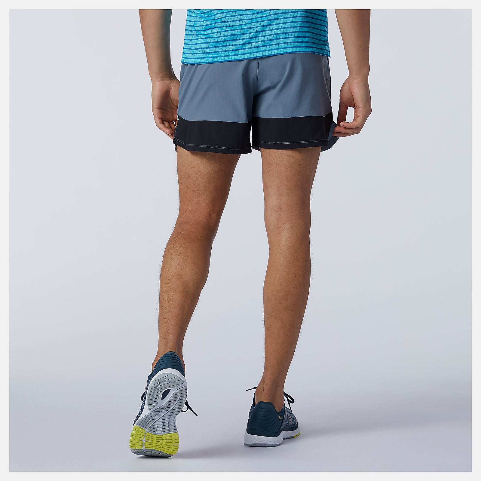 Ocean Grey Impact Run 5 Inch Short | New Balance Clothing